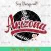 Arizona Baseball Heart SVG