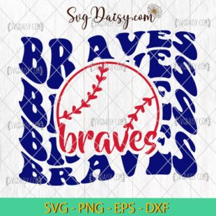 Braves Wave Baseball SVG