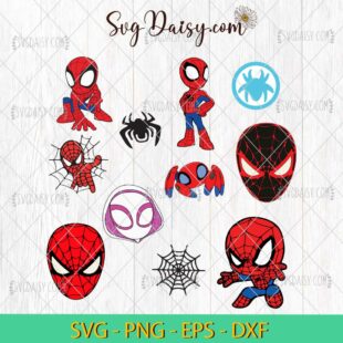 Bundle 11 File Spider Man SVG, Spider Girl SVG