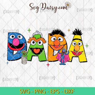 Dada Sesame Street SVG, Dad Sesame Street SVG