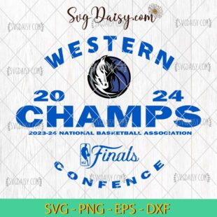 Dallas Mavericks 2024 Western Conference Champs SVG