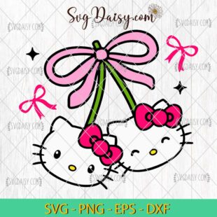 Hello Kitty Coquette Cherry SVG