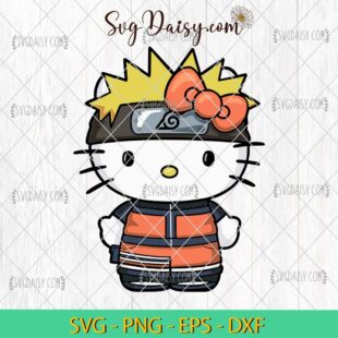 Hello Kitty Naruto SVG, Uzumaki Naruto SVG