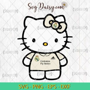 Hello Kitty Real Madrid SVG, Hello Kitty SVG