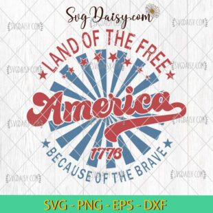 Land Of The Free America 1776 SVG