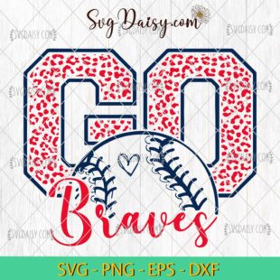 Leopard Go Braves Baseball SVG