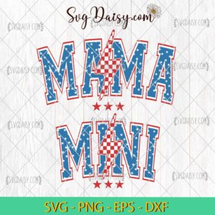 Mama And Mini 4th Of July SVG