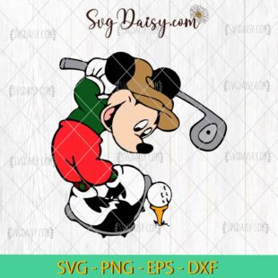 Masters Golf Tournament Mickey Mouse SVG, Mickey SVG, Golf SVG