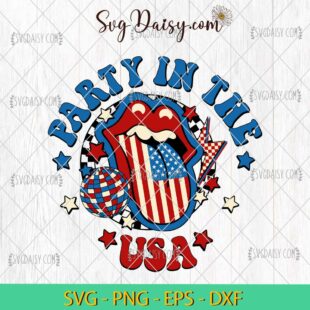 Party In The Usa Flag America SVG