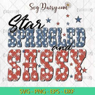 Star Spangled And Sassy SVG, 4th Of July SVG