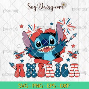 Stitch 4th Of July SVG