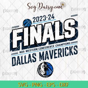 Western Conference Champions 2024 Mavericks NBA SVG