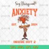 Anxiety Inside Out 2 EST 2024 SVG, Inside Out 2 Cartoon SVG