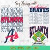 Atlanta Braves Baseball Bundle SVG, MLB SVG