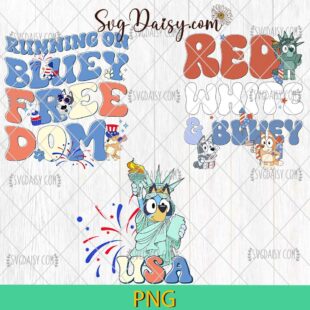 Bluey 4th Of July Bundle PNG, Bluey PNG, 4th Of July PNG