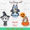 Bluey Bingo And Chloe Halloween Bundle SVG