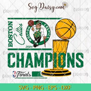 Boston Celtics 2024 Champions Trophy SVG, NBA Finals Champions SVG