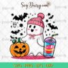 Cute Ghost Halloween Bougie SVG, Cute Halloween SVG