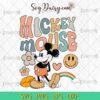 Cute Mickey Mouse Disney Cartoon SVG, Mickey Mouse Rainbow SVG