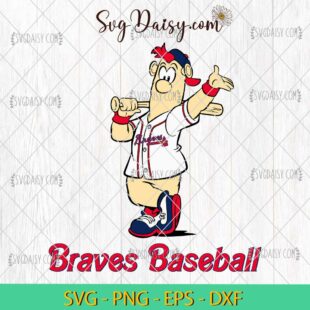 Funny Blooper Atlanta Braves Baseball SVG