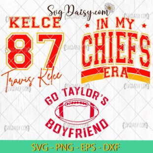 In My Chiefs Era Bundle SVG, Travis And Taylor SVG, SVG Bundle