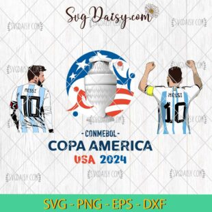 Lionel Messi Copa America USA 2024 SVG, Copa America USA SVG