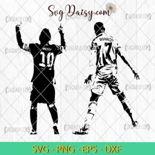 Messi And Ronaldo SVG, Ronaldo Siu SVG