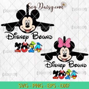 Plane Mickey And Minnie Disney Bound 2024 Bundle SVG