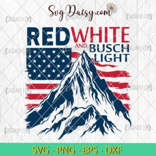 Red White And Busch Light Independent SVG