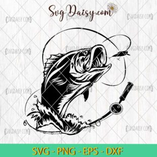 Retro Fishing SVG, Fishing Design SVG