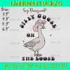 Silly Goose On The Loose Embroidery Design, Cowboy Goose Embroidery Design