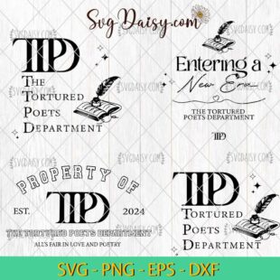 Taylor Swift TTPD Album Bundle SVG