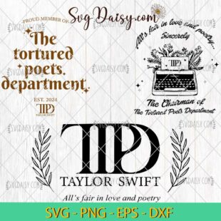 Taylor Swift TTPD Album EST 2024 Bundle SVG