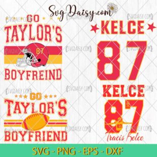 Taylors Boyfriend Football Bundle SVG, Travis And Taylor SVG