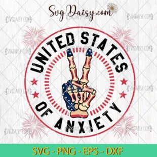 United States Of Anxiety Patriotic Day SVG