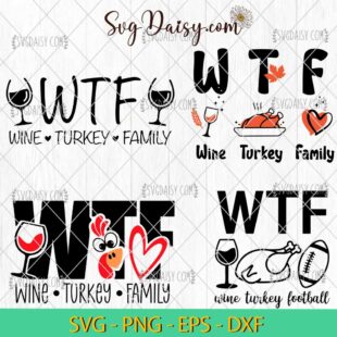 WTF Turkey Thankgiving Bundle SVG, WTF Turkey Bundle SVG, Thanksgiving SVG