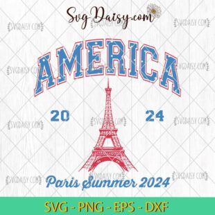 America Paris Summer 2024 SVG, Team USA Paris Summer 2024 SVG