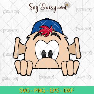 Atlanta Braves Blooper Mascot SVG, Blooper Baseball SVG, Funny Baseball SVG PNG DXF EPS