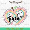 Back To School Teacher Heart SVG, Back To School 2024 SVG