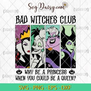 Bad Witches Club Halloween SVG, Disney Halloween SVG