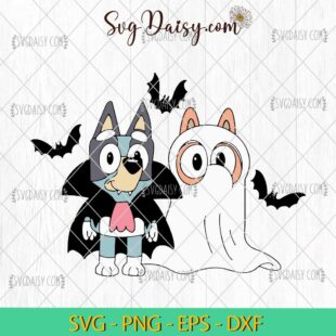 Bluey Halloween SVG