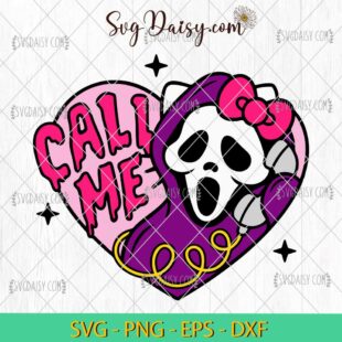 Call Me Scream Hello Kitty SVG, Hello Kitty Halloween SVG