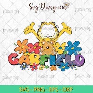 Cute Garfield Cartoon SVG, Cartoon SVG