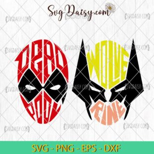 Deadpool And Wolverine Face SVG