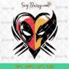 Deadpool And Wolverine Heart SVG, Movie SVG, Marvel SVG