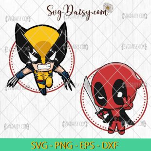 Design Bundle Deadpool And Wolverine SVG, Movie SVG, Marvel SVG