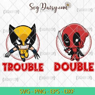 Double Trouble Deadpool And Wolverine SVG