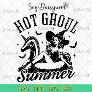 Hot Ghoul Summer SVG, Halloween Summer SVG