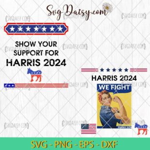 Kamala Harris We Fight We Can Do It SVG, Kamala Bunlde SVG