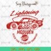 Lightning Mcqueen Seven Time Piston Cup Champion SVG